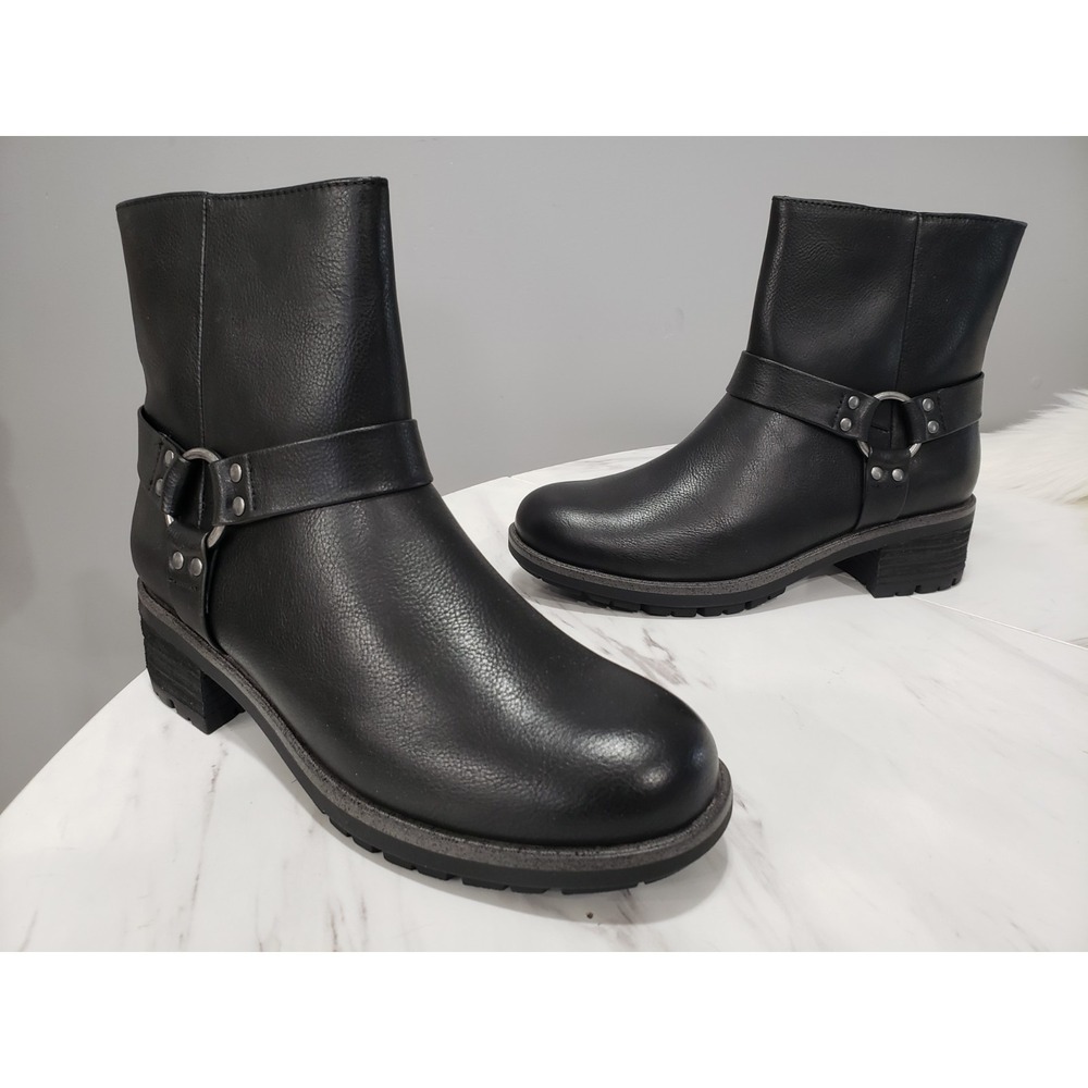 NEW NO BOX SIZE 10 Boc BORN Shai Harness Boot Black Equestrian‎ Moto Rocker